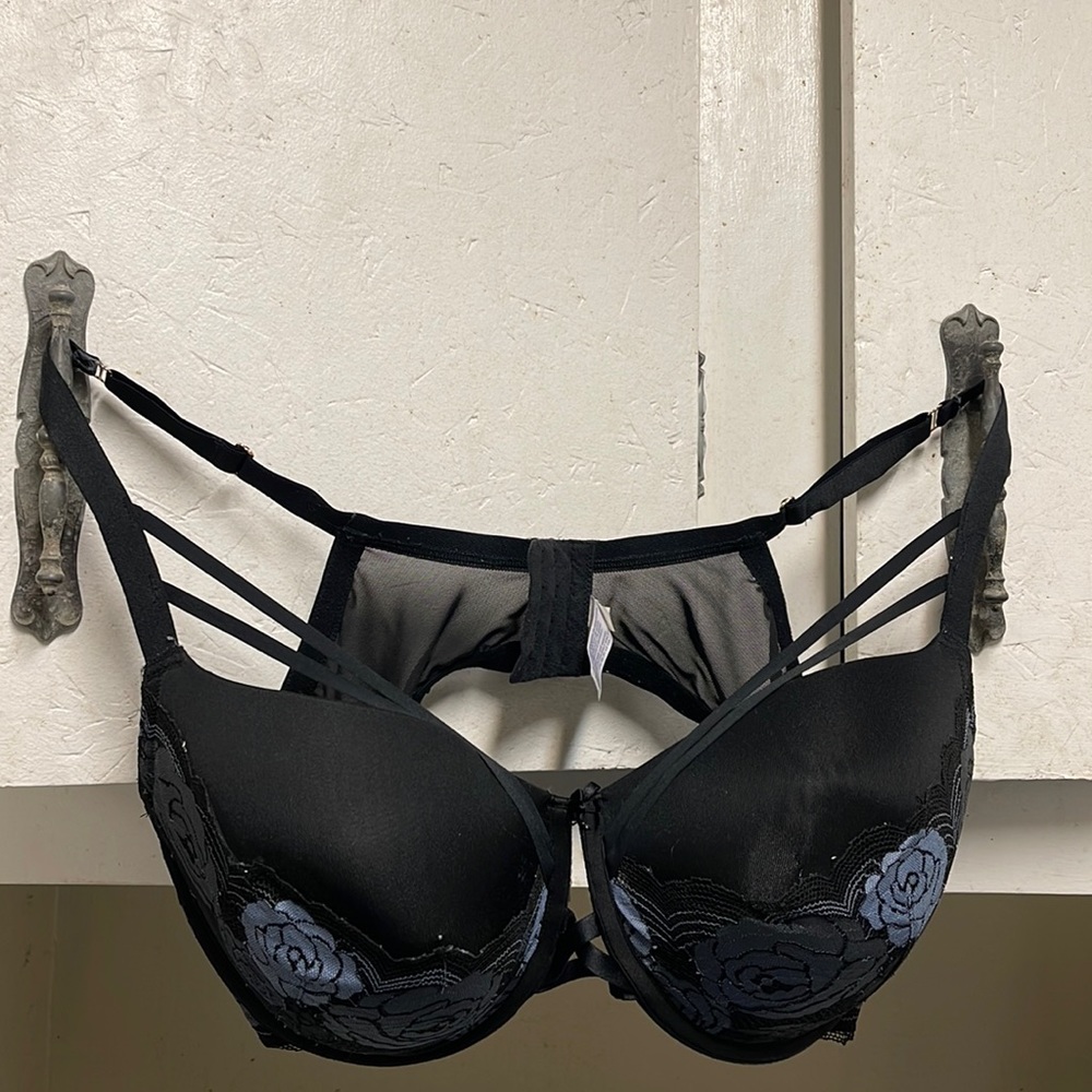 Floral lace boost balconette bra 46DD